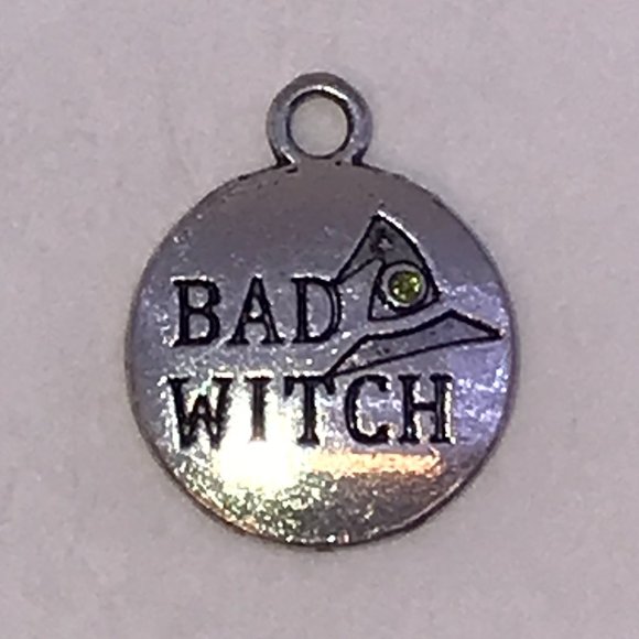 Pewter Bad Witch Charm - Picture 1 of 2